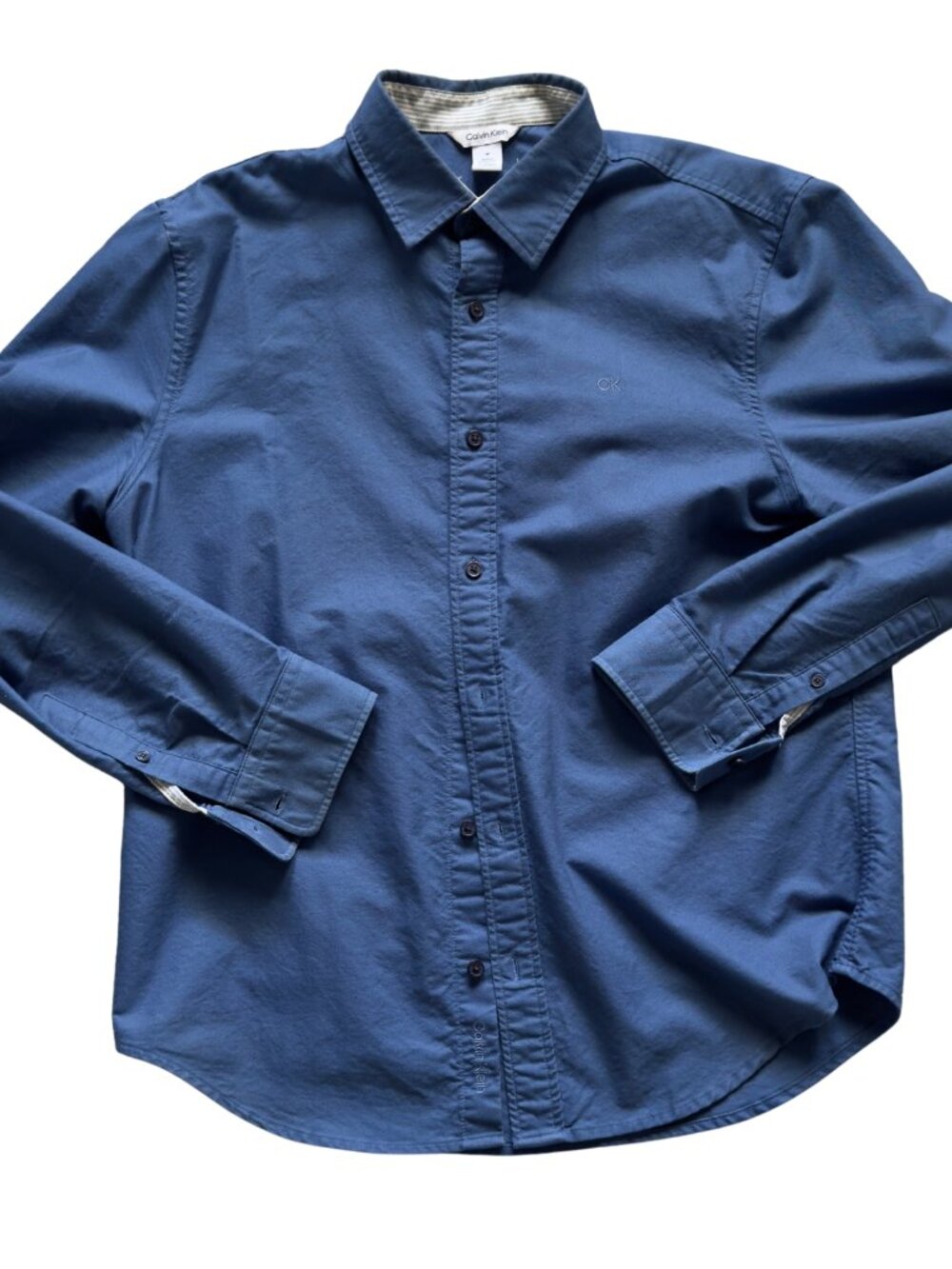 Calvin Klein Men’s Blue Button-Up Shirt Size M